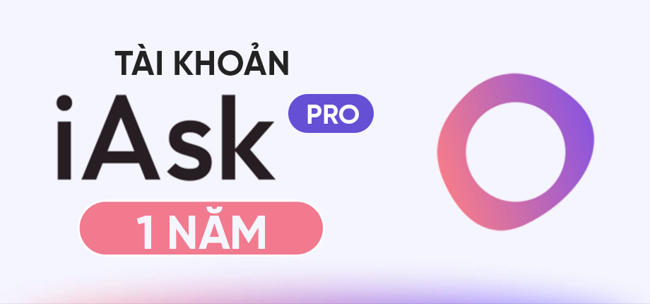 iAsk Pro 1 năm - Tài khoản